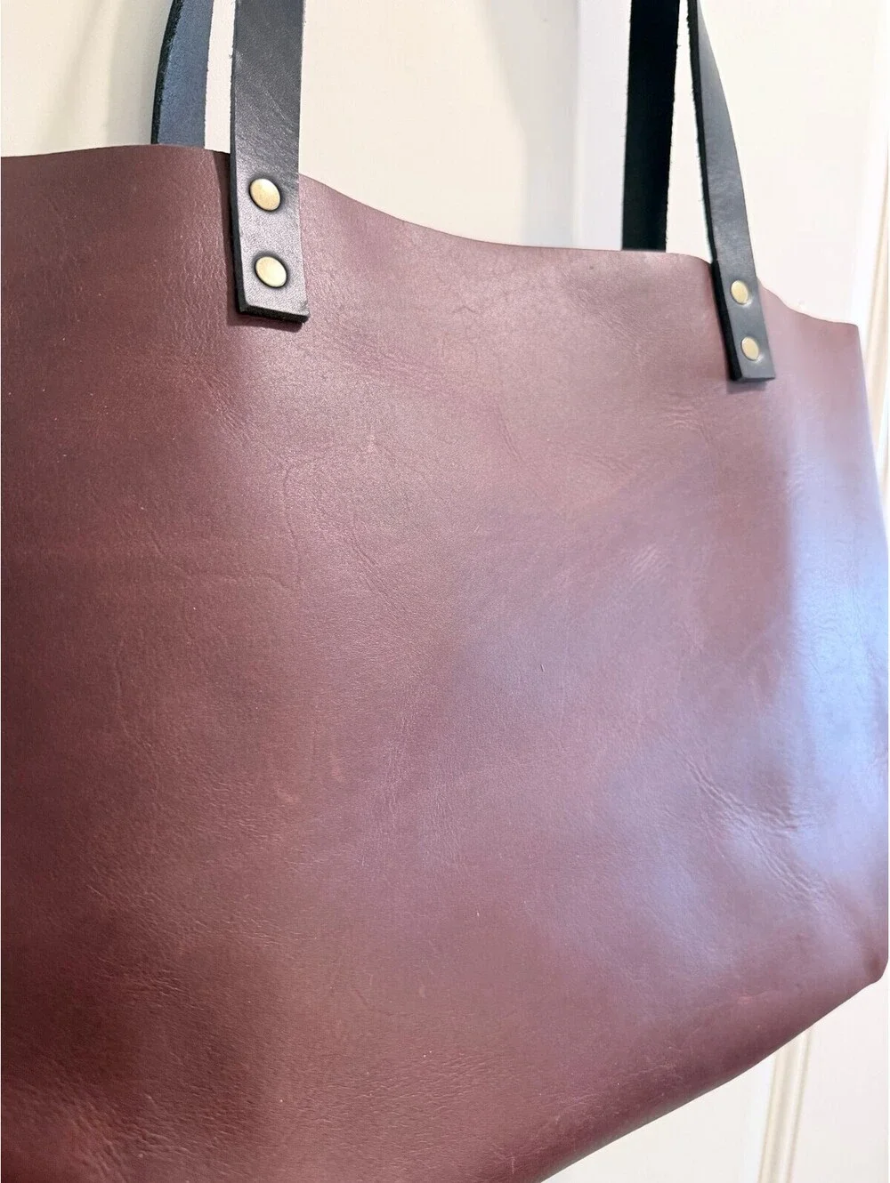 Portland Leather Goods  - Cognac Large Tote
